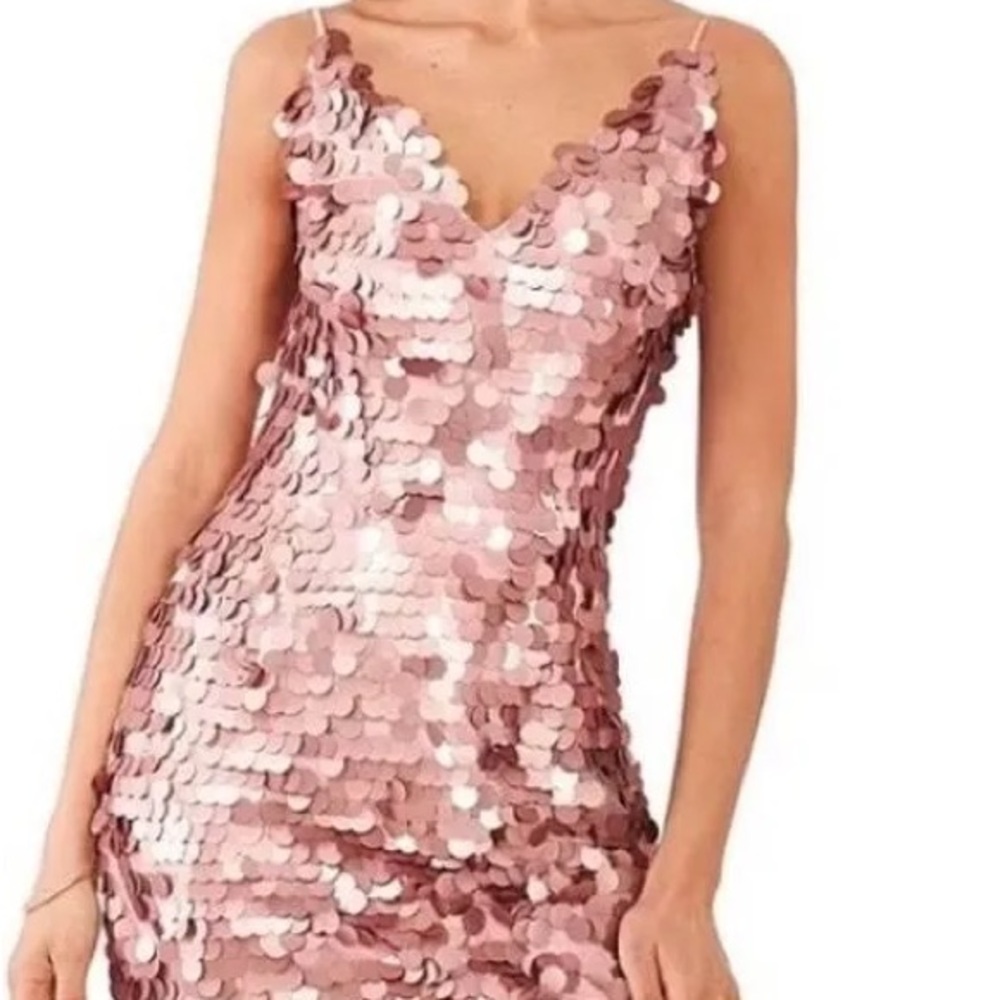 1. State Pink Sequin Mini Dress